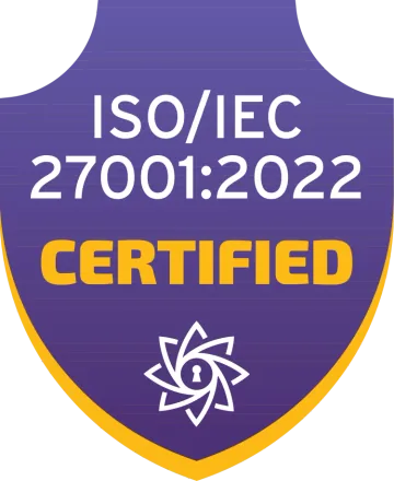 Insignia ISO/IEC 27001:2022 Certified de AIVARA